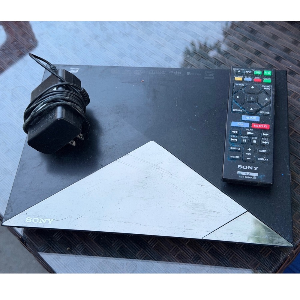 3D WIFI Sony Blu-ray DVD Player Unisex OS Black Fair BDP-S5200